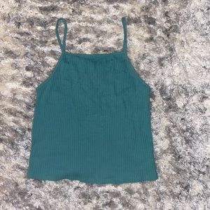 Medium green American Eagle cropped tank